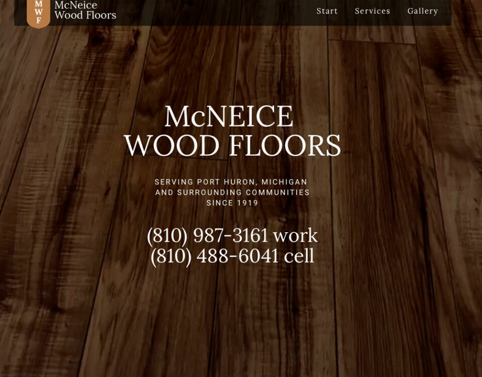McNeice Wood Floors Website