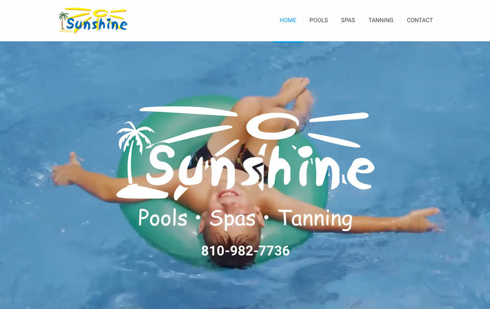 Sunshine Pools Website